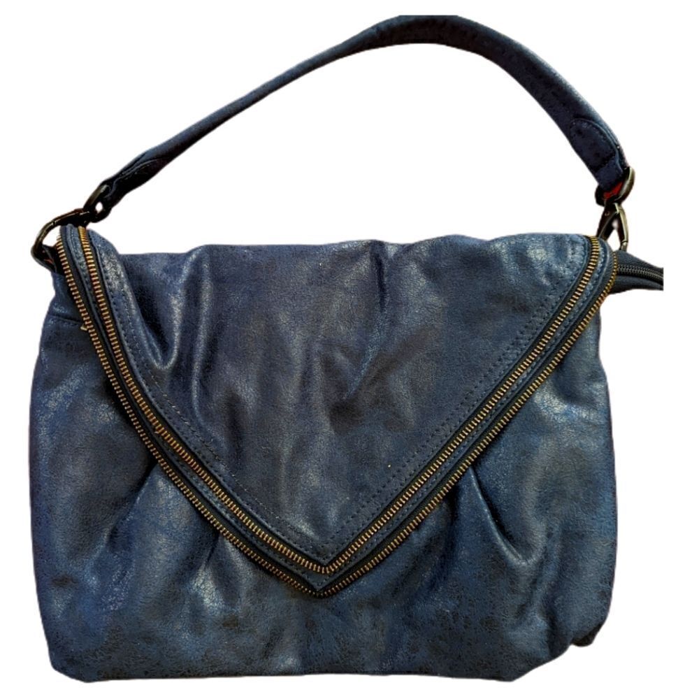 MATT & NAT Blue Vegan Leather Shoulder Bag